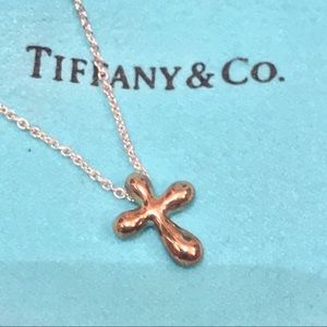 Tiffany & Co. Elsa Peretti Silver Cross Necklace